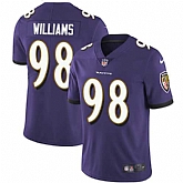 Nike Baltimore Ravens #98 Brandon Williams Purple Team Color NFL Vapor Untouchable Limited Jersey,baseball caps,new era cap wholesale,wholesale hats